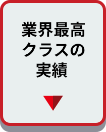 業界最高クラスの実績
