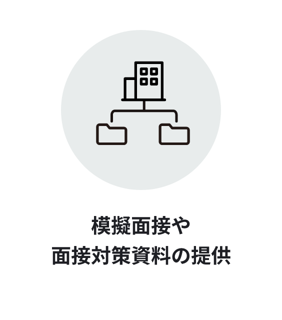 模擬面接や面接対策資料の提供